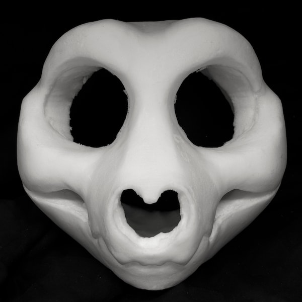 Cut & Carved Toony Skull soft foam head base for costumes, mascots and fursuits.