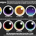 Custom Painted Toony Eyes for Costumes, (regular and Large Options ...