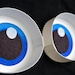 Toony follow me eyes for costumes, fursuits and mascots, 1 pair (Many colours and custom painted options) Waterproof