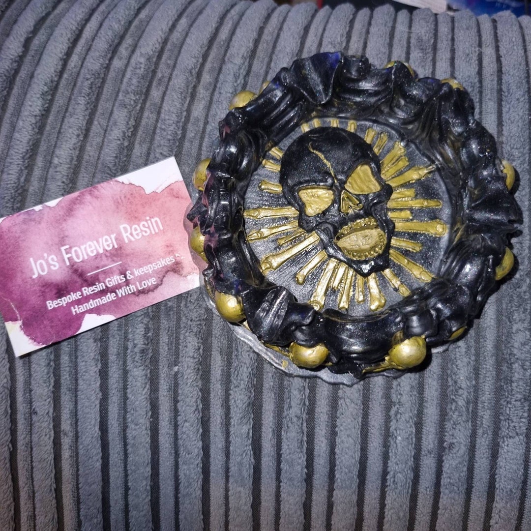 Skull Ashtray Handmade Ashtrays Skull and Bones Ashtray Etsy