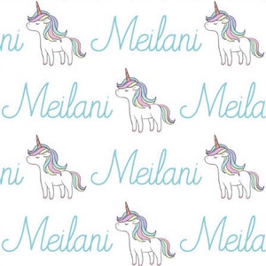 Manta personalizada - Unicornio