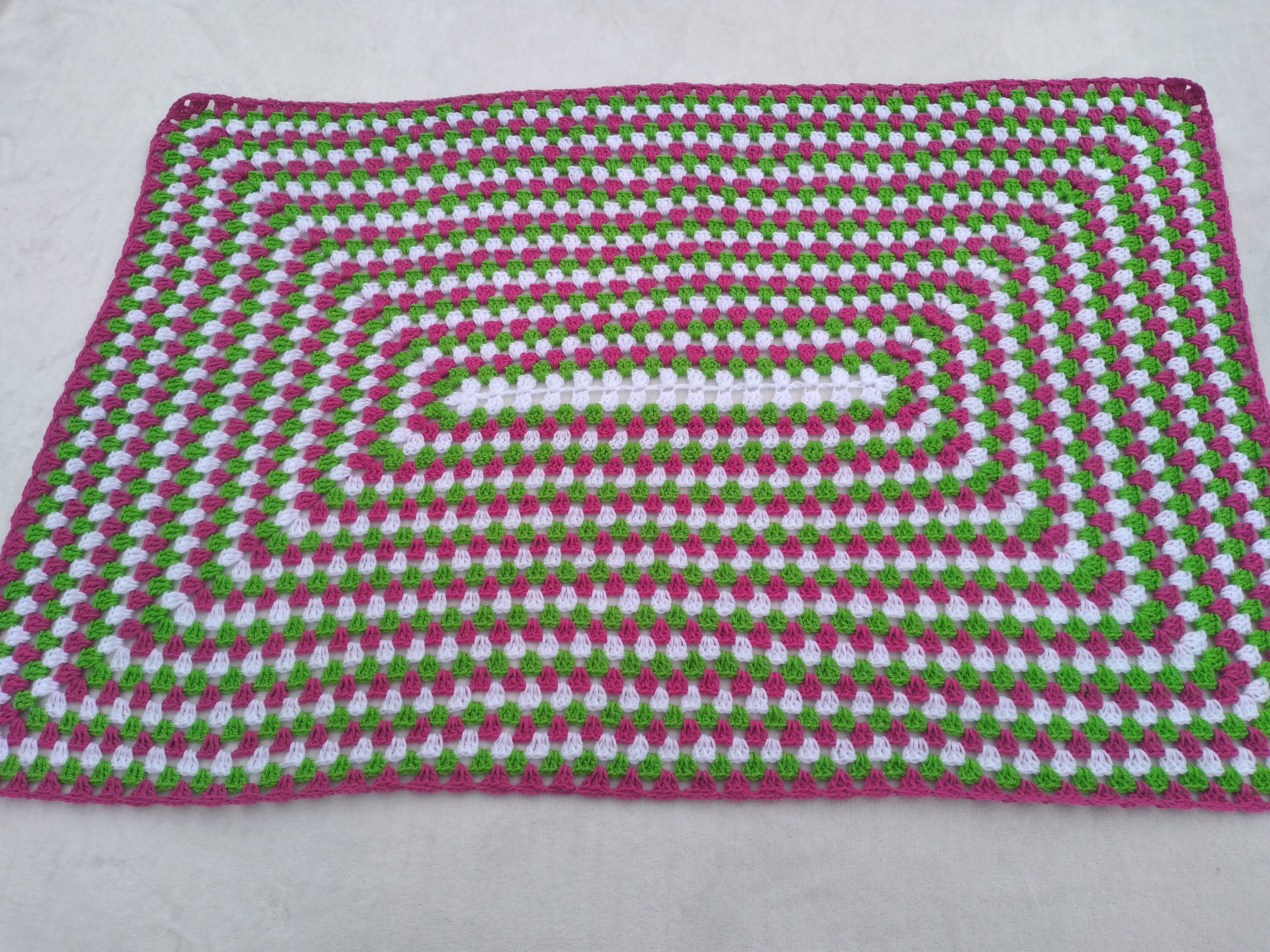 Pink Baby Blanket White Baby Blanket Green Baby Blanket Etsy UK