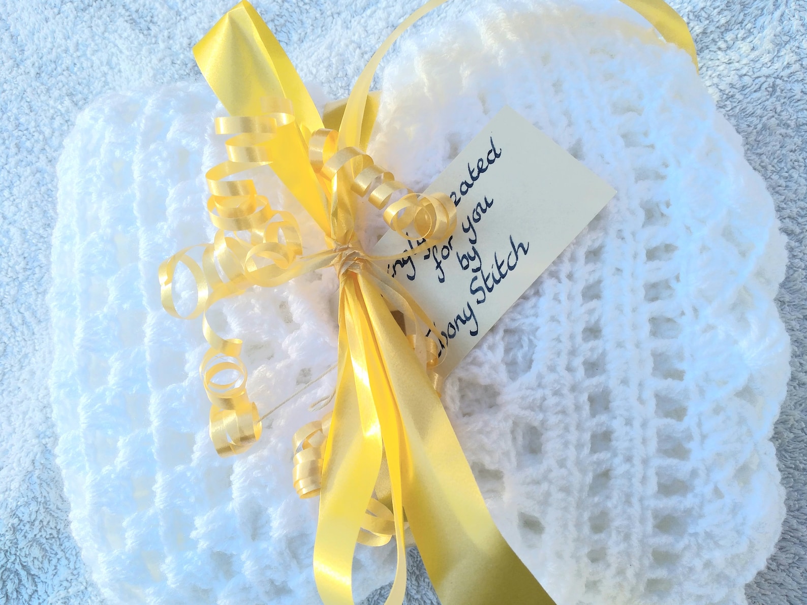 White Baby Blanket Crochet Baby Blanket Gift for Newborn Etsy UK
