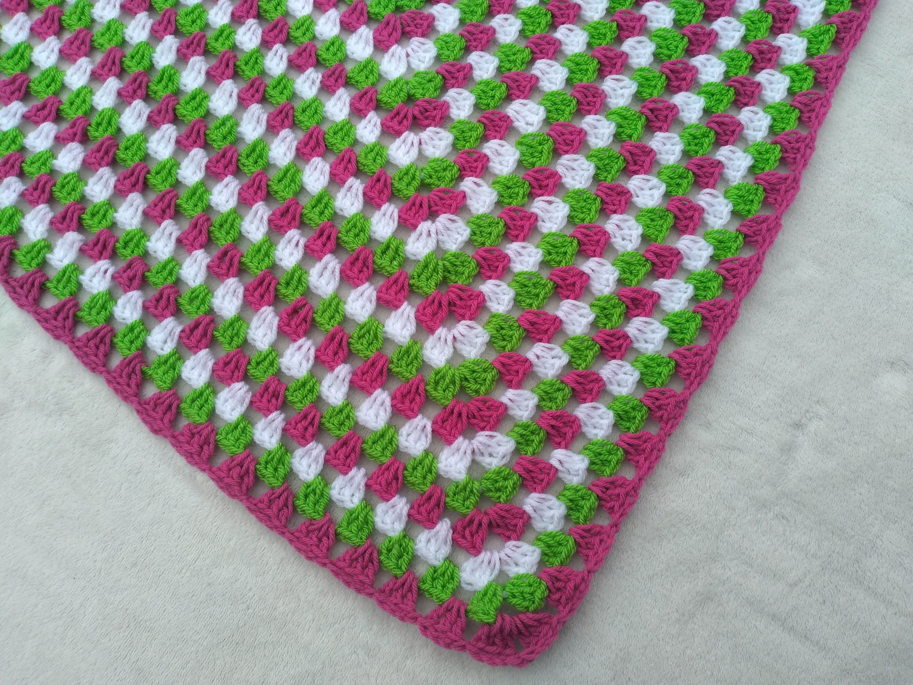 Pink Baby Blanket White Baby Blanket Green Baby Blanket Etsy