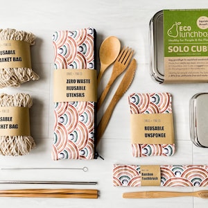 Zero Waste Kit Customizable Spruce and Pine Vegan Gift Set Zero Waste Birthday Gift Rainbow