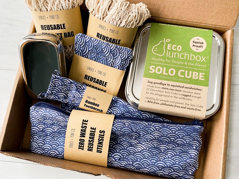 Zero Waste Kit Customizable Spruce and Pine Vegan Gift Set Zero Waste Birthday Gift image 9