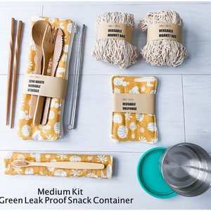 Zero Waste Kit Customizable Spruce and Pine Vegan Gift Set Zero Waste Birthday Gift image 6