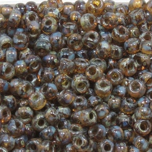 11-4505, Miyuki 22g Tr Light Smoky Topaz Picasso 11-4505, Miyuki 22g Tr Light Smoky Topaz Picasso
