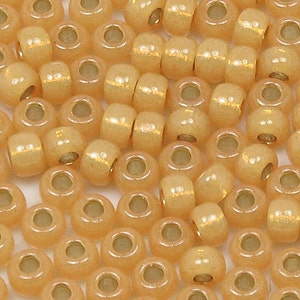 6/0 -  Miyuki #4231 Duracoat Silver Lined Golden Flax - 6&quot; Tube, 10 grams, 25 grams, 50 grams
