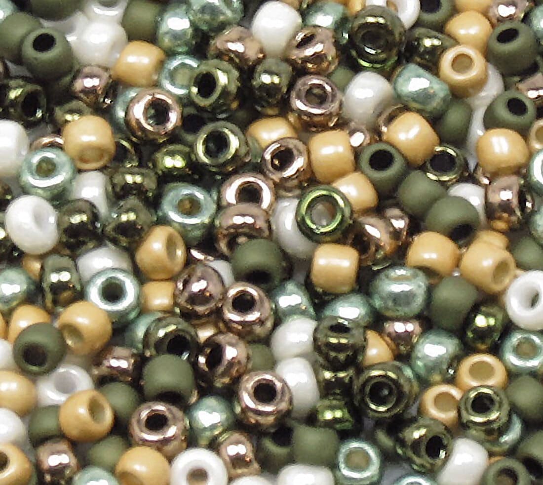 12/0 8/0 6/0 Gold Rondelle Seed Beads 2mm 3mm 4mm - Silver Lined Gold Glass  Seed Beads - Gold Rocailles - Gold Seed Beads
