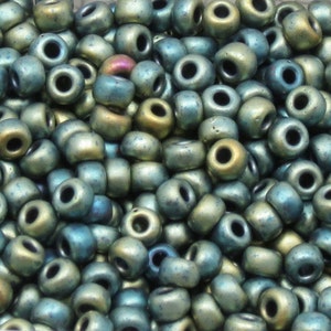 6/0 Matte Metallic Patina Iris - Miyuki #2008 - (10 Grams - 25 Grams - 50 Grams)