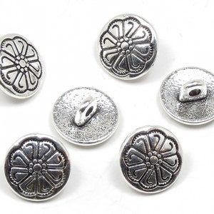 2PCS Antique Silver Woven Square Shank Button-Findings beading Supplies 