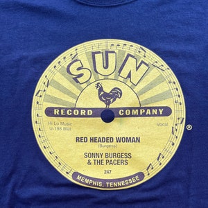 Vintage Sun Record Company Sonny Burgess & The Pacers &quot;Red Headed Woman&quot; T-Shirt