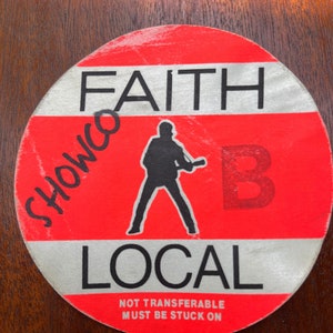 Vintage George Michael 1998 Faith Tour Backstage Pass