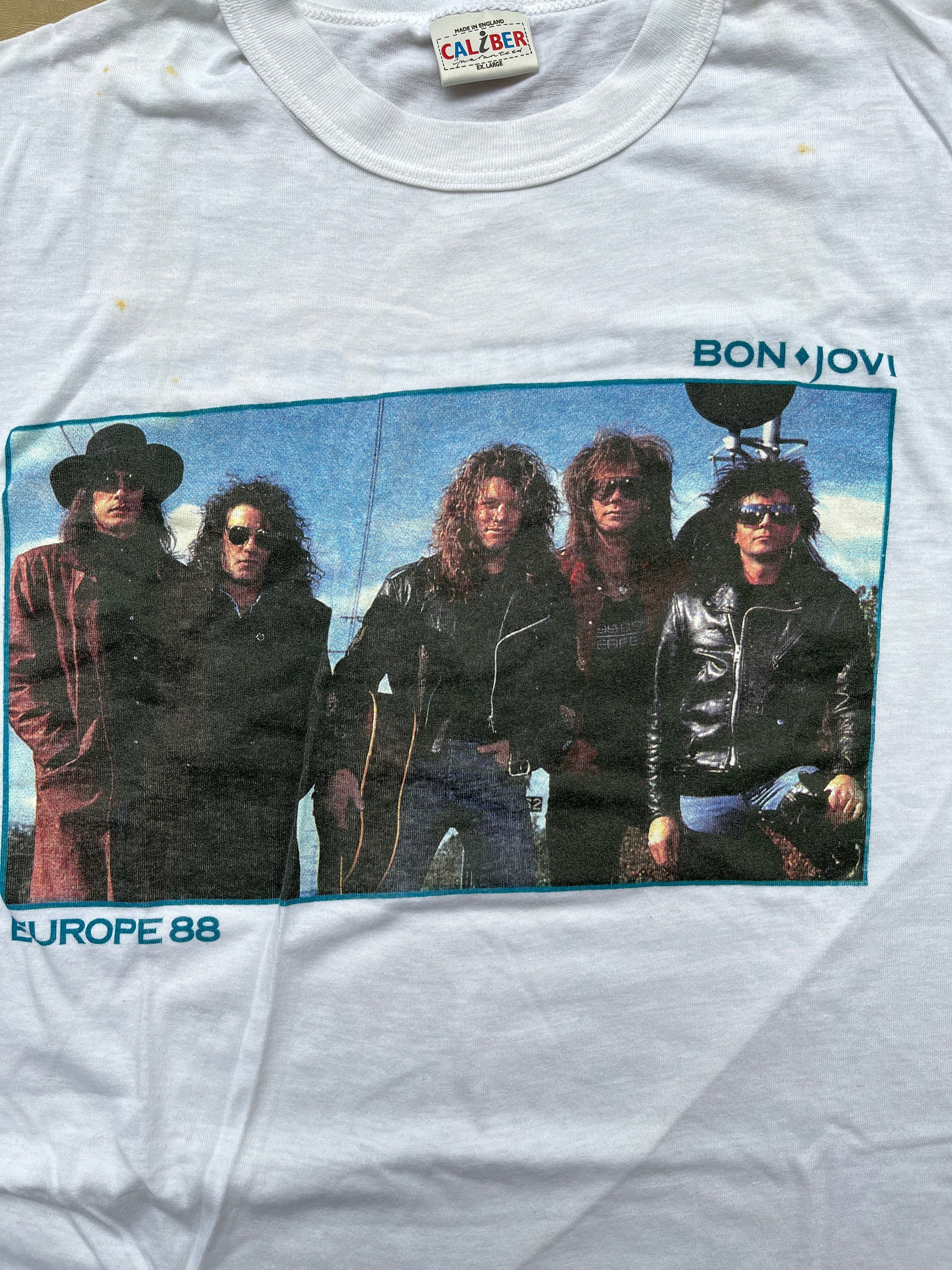 Vintage Bon Jovi Europe Tour 88 T-shirt - Etsy Australia