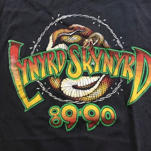 Vintage Lynyrd Skynyrd 89-90 T-Shirt - Rare