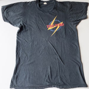 Vintage The Who Production  Personnel T-Shirt 1980