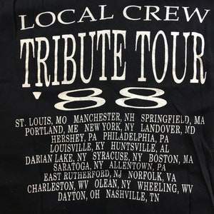 Vintage Lynyrd Skynyrd Tribute Tour 88 Local Crew T-Shirt