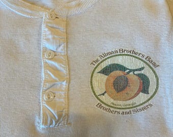 Vintage The Allman Brothers Band Brothers and Sisters Henley 1972 - RARO