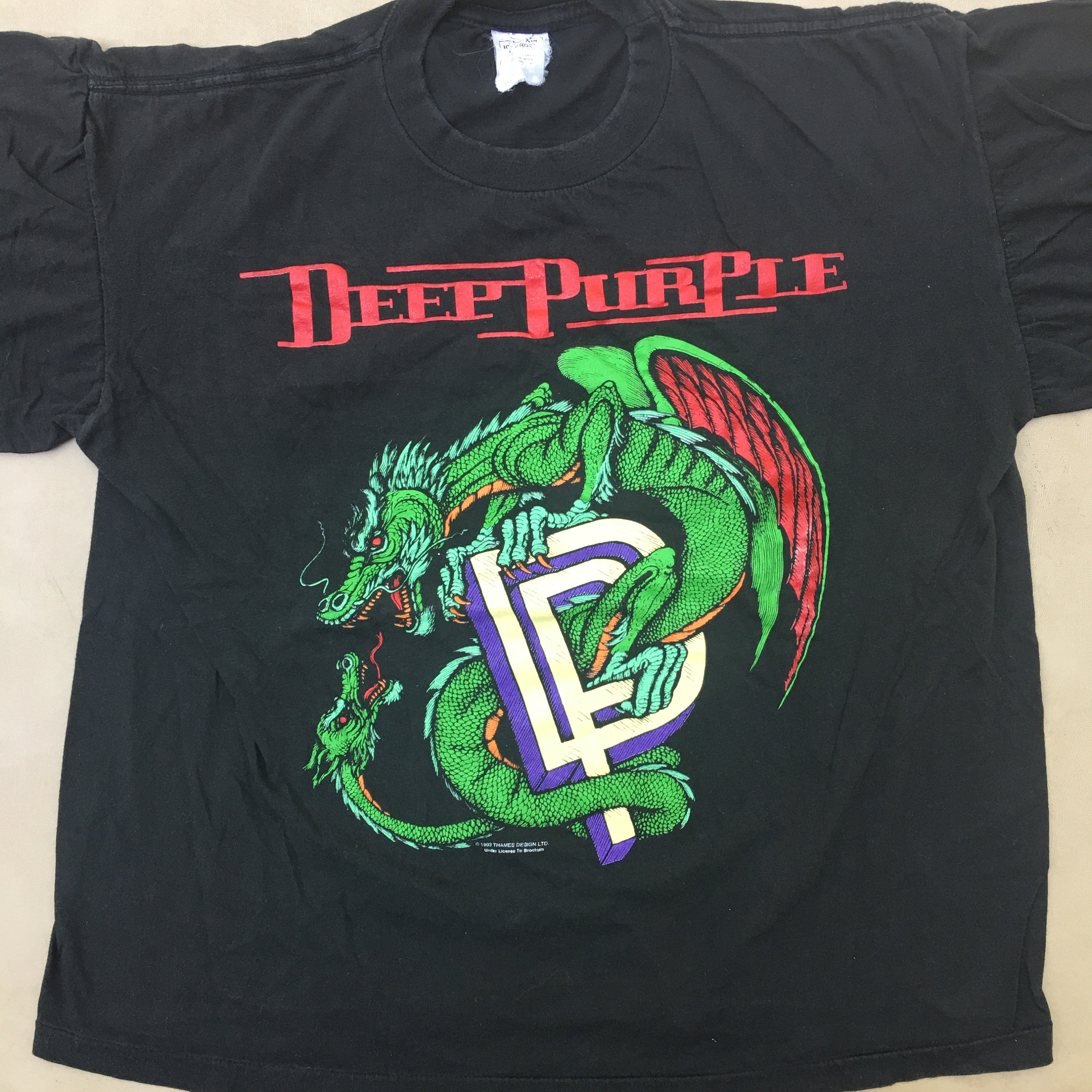 DEEP PURPLE The Battle Rages On… Tシャツ L Vintage Deep Purple the Battle Rages On… World Tour 93-94 T
