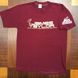 Vintage James Taylor Karla Bonoff 1982 Mid South Concerts T-Shirt