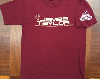 James Taylor 82 Concert T-shirt W/ J.t. Justa Terrestrial
