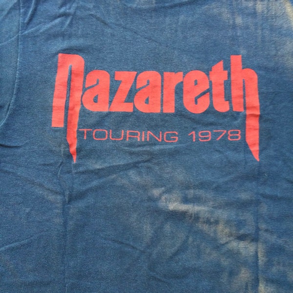 Vintage SHOWCO Nazareth Touring 78 T-Shirt - Rare