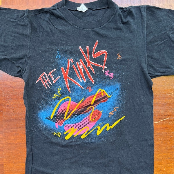 Vintage The Kinks Word of Mouth 1984-1985 Tour T-Shirt