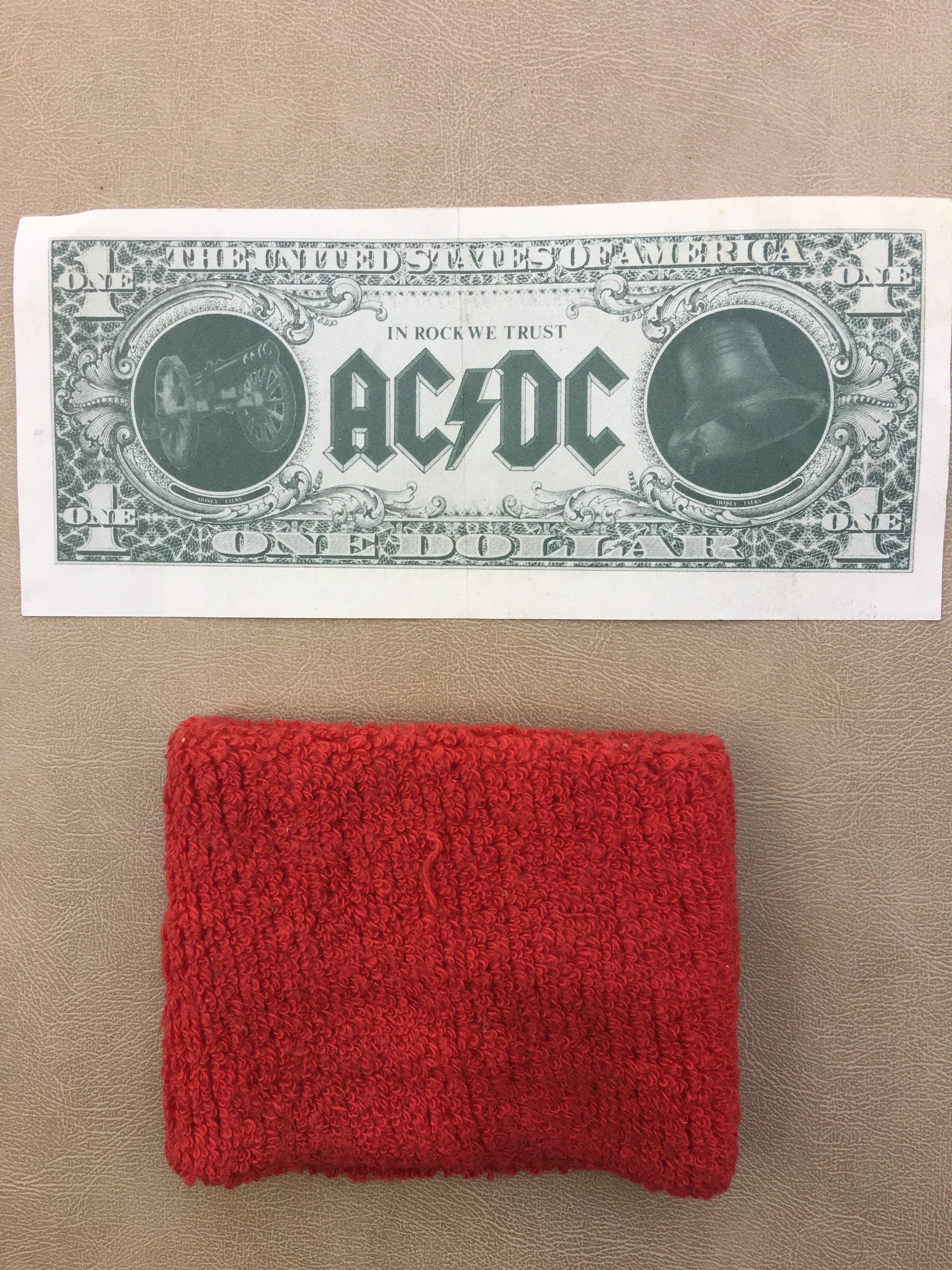 Vintage AC/DC World Tour 1990-91 Local Crew T-shirt, Sweatband ...