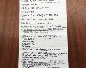 ヴィンテージ リンダ ロンシュタット with ネルソン リドル アンド 彼のオーケストラ What's New ツアー 1984 ラジオ シティ ミュージック ホール セット リスト