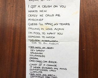 Vintage Linda Ronstadt con Nelson Riddle e la sua Orchestra What's New Tour 1984 Set List