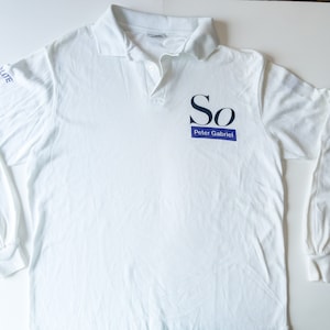 Vintage 1986 Peter Gabriel So Tour Showco Vari*Lite Langarm Shirt.