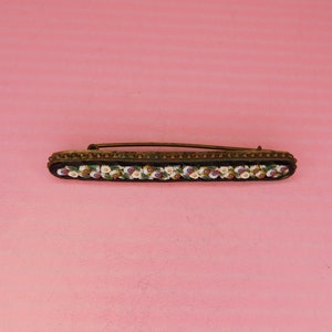 Vintage Micro-mosaic Bar Pin