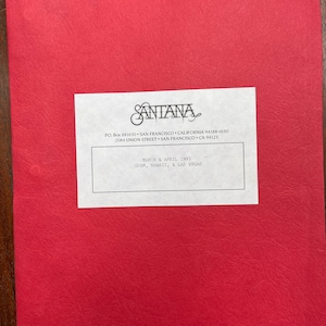 Vintage Santana March & April 1993 Guam, Hawaii, Las Vegas Itinerary