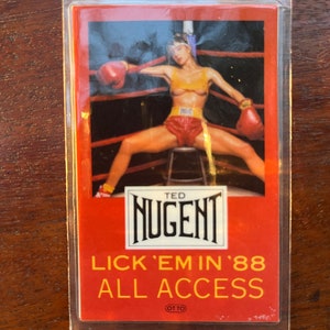 Vintage Ted Nugent All Access Pass