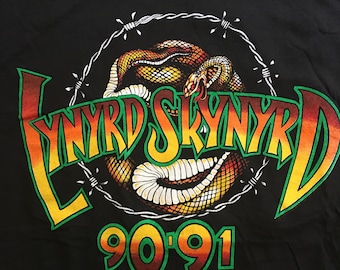 Vintage Lynyrd Skynyrd 90&#39;91 T-Shirt  - Rare