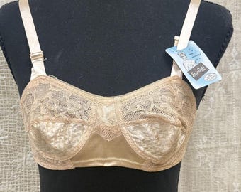 Vintage NWT Starlight Women's Pink Cream  32A Bra