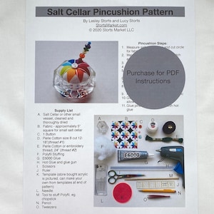 Salt Cellar Pincushion Pattern