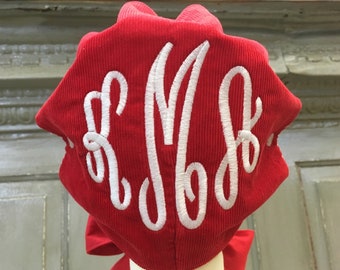 Red Corduroy Bonnet