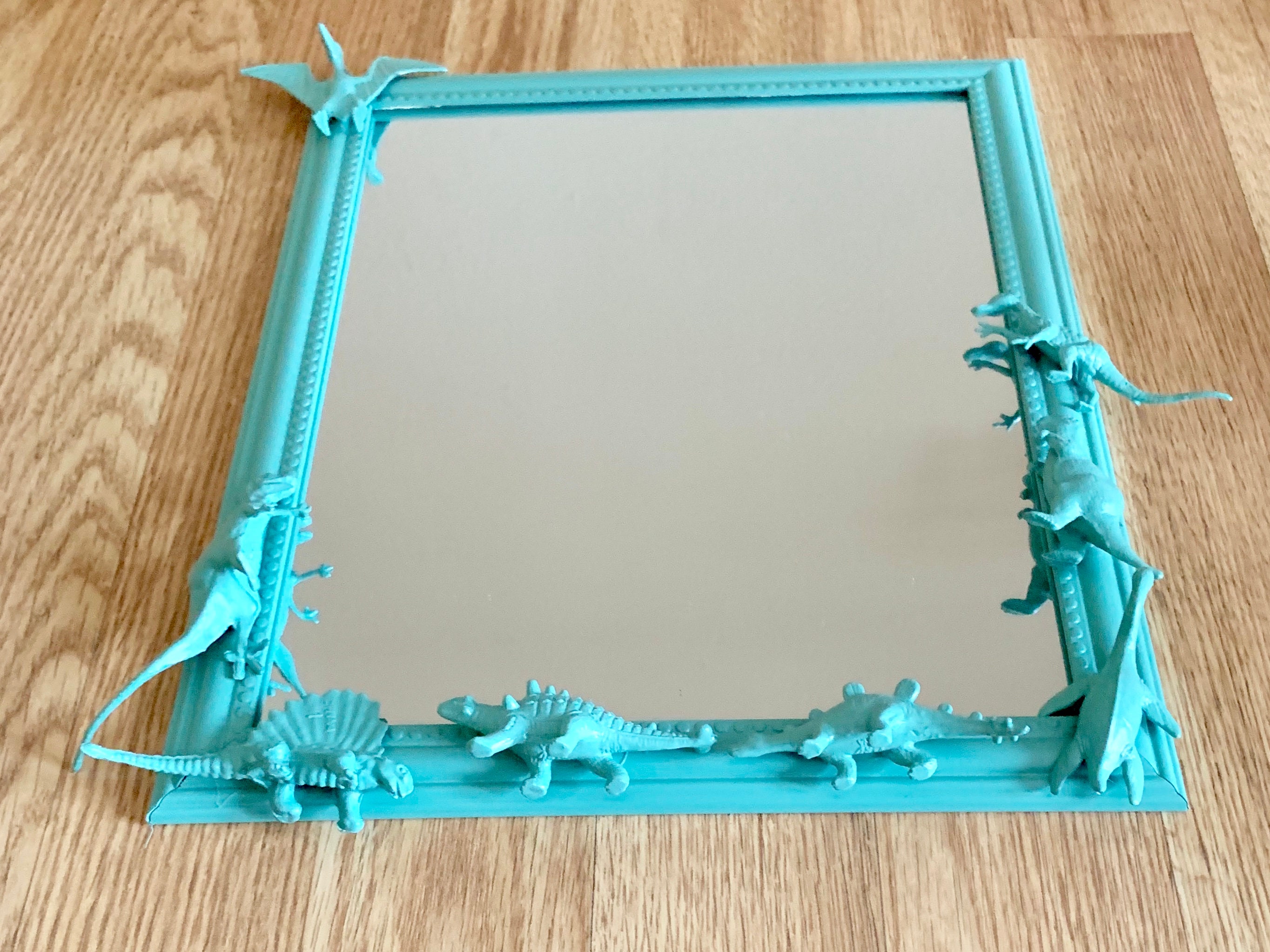 Dinosaur Mirror Upcycled toy Mirrors Childrens room mirror Etsy