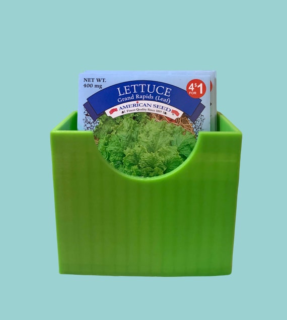 Seed Packet Box Seeds 3D Printed Case Garden Seed Organizer for