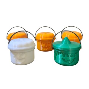 3D Printed Fast Food Kids Meal Halloween Character Miniature Replica Buckets Ghost Witch Pumpkins