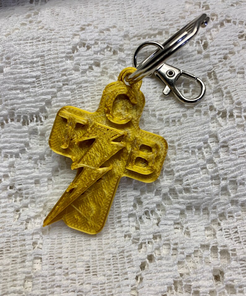 Tcb Keychain Elvis TCB Gold Cross: 3D Printed Keychain or Earrings - Etsy