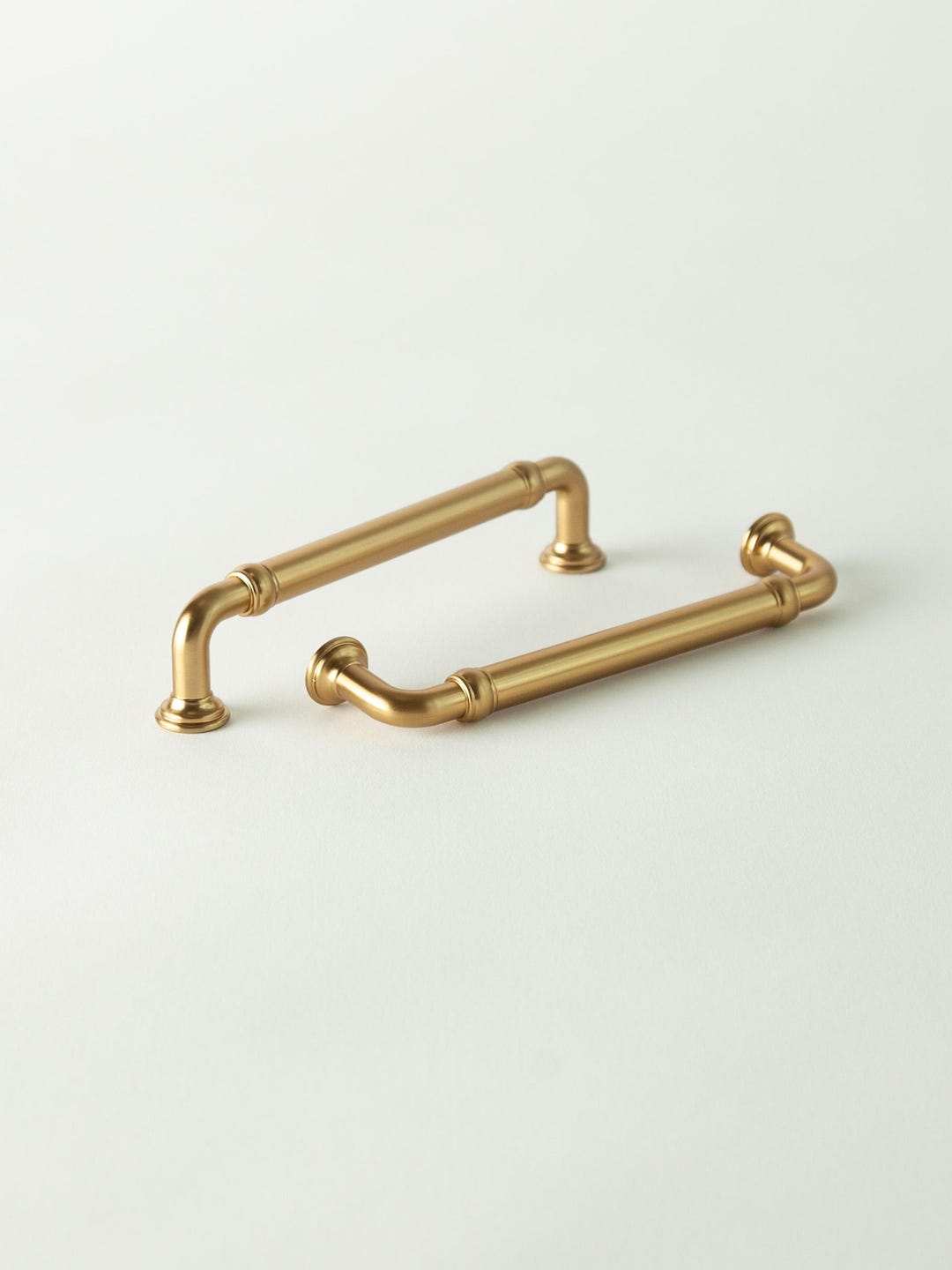 Brushed Brass Cabinet Handles 2 Pack | Gold Kitchen Hardware | Modern  Heritage Drawer Pulls | Walden - Etsy