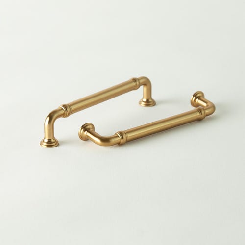 Brushed Brass Gold Cabinet Pulls (2 Pack)  Modern Kitchen & Dresser Handles  - Etsy