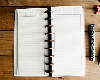 Happy Planner Half Sheet Inserts - Undated Day on 1 page - DO1P (9.25"x4.125")