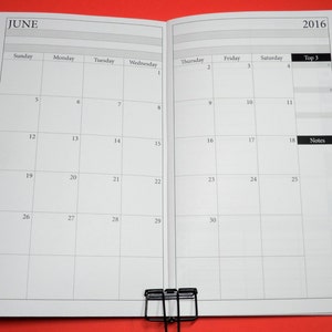 2025 / 2026 Monthly/Weekly Dated Quarterly Calendar - Fauxdori / Midori - Traveler’s Notebook Insert Wide (Cahier) and Standard Size