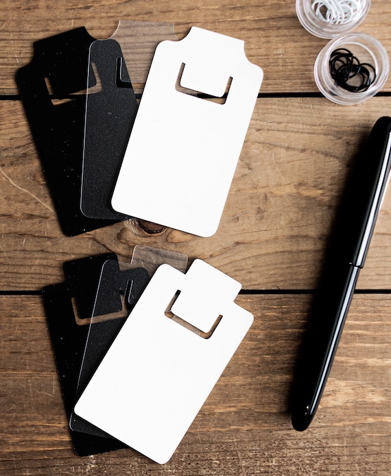 Planner Bookmark / Page Markers (Travelers Notebooks, Ring, Disc Bound) - Arctic, Black or White Cardstock - Page Flags, Small Sticky Notes