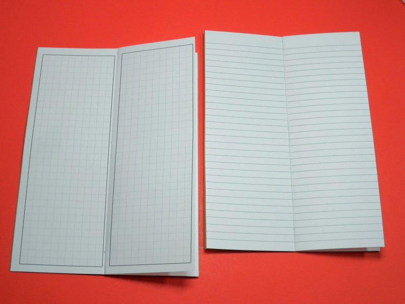 Travel Notebook Graph A5 or B6 Companion Traveler Notebook - Lined or Graph Paper - Use for ...