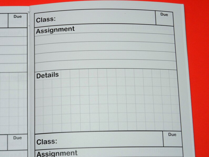 Homework planner image